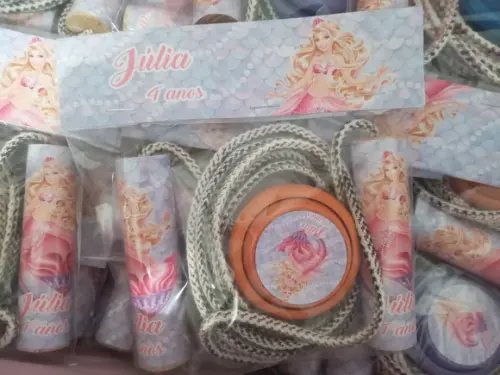 Kit Corda Personalizada e Ioio Barbie Sereia