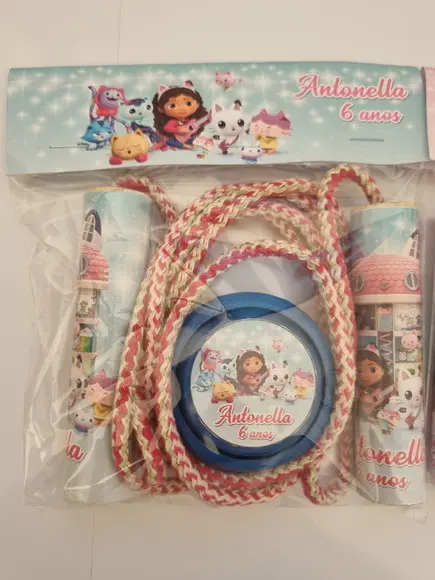Kit Corda Personalizada e Ioio Casa Magica Gaby