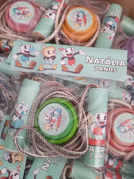 Kit Corda Personalizada e Ioio Cuphead