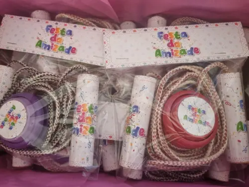 Kit Corda Personalizada e Ioio Festa da Amizade