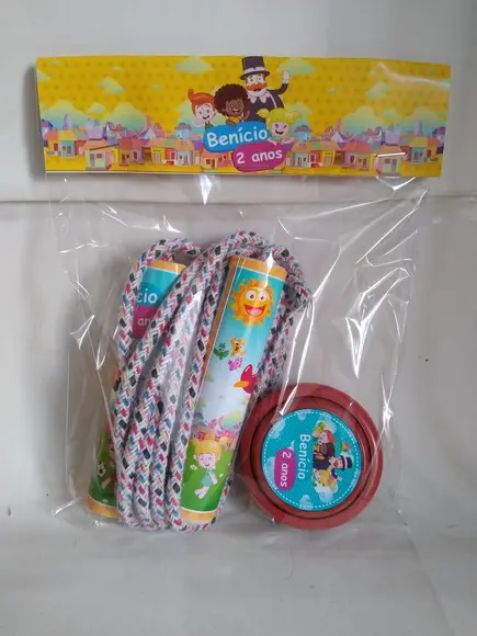 Kit Corda Personalizada e Ioio Mundo Bita