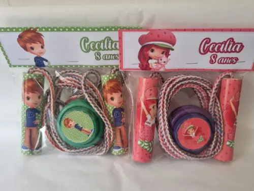Kit Corda Personalizada e Ioio Moranguinho