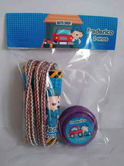 Kit Corda Personalizada e Ioio Oficina Mecanica
