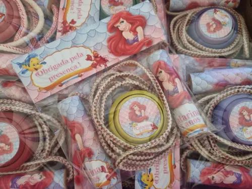 Kit Corda Personalizada e Ioio Pequena Sereia