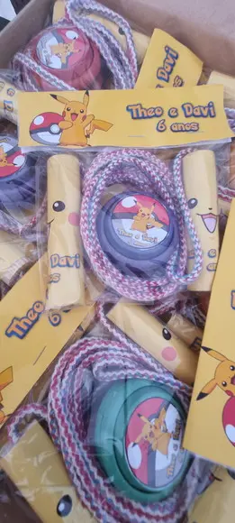 Kit Corda Personalizada e Ioiô Pokemon