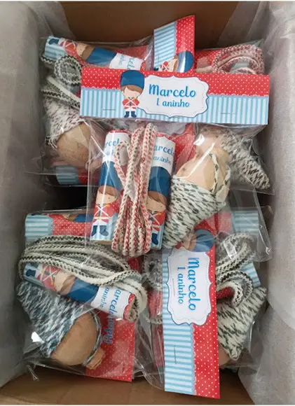 Kit Corda Personalizada e Pião Soldadinho de Chumbo
