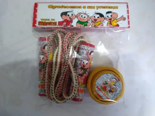 Kit Corda Personalizada e Ioio Turma da Monica