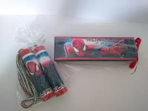 Kit Domino e Corda Personalizado Homem Aranha