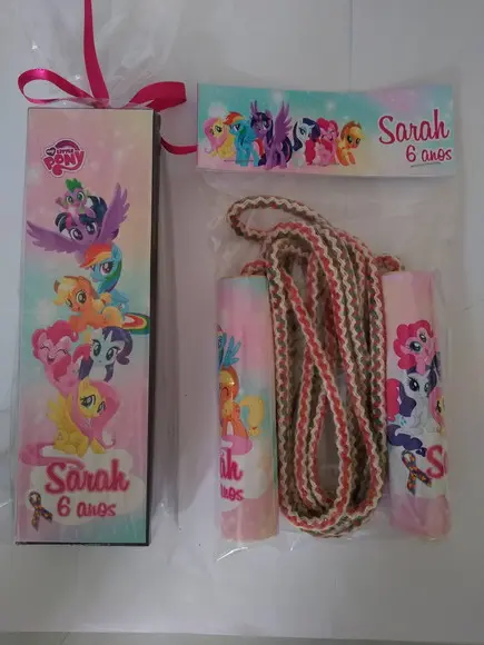 Kit Domino e Corda Personalizado My Little Pony