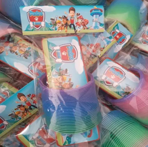Kit Domino e Mola Personalizado Patrulha Canina