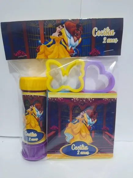 Kit Massinha e Bolinha de Sabão a Bela e a Fera