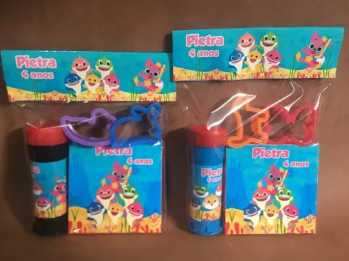 Kit Massinha e Bolinha de Sabão Baby Shark