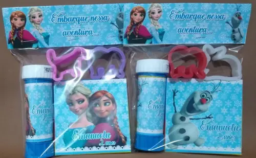 Kit Massinha e Bolinha de Sabão Frozen