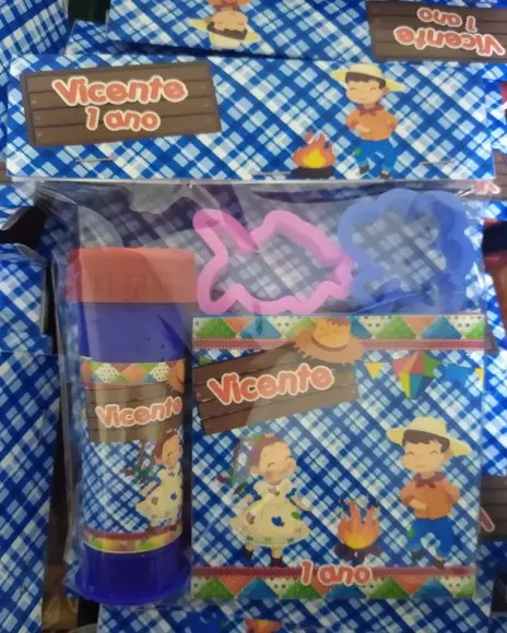 Kit Massinha e Bolinha de Sabão Festa Junina
