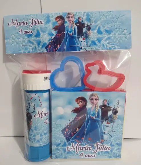 Kit Massinha e Bolinha de Sabão Frozen