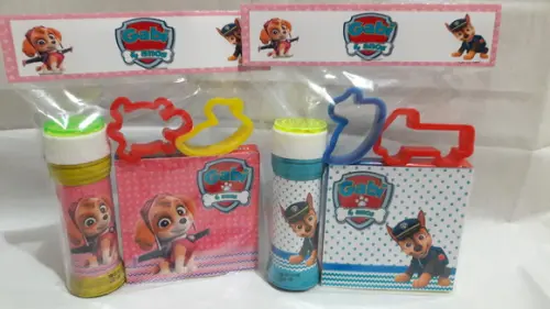 Kit Massinha e Bolinha de Sabão Patrulha Canina