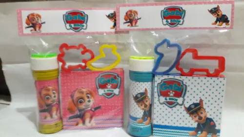Kit Massinha e Bolinha de Sabão Patrulha Canina