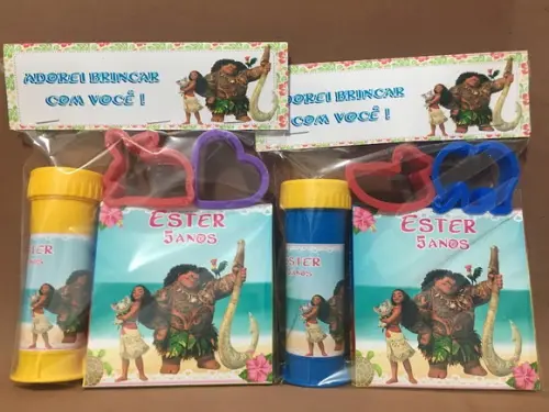 Kit Massinha e Bolinha de Sabão Moana