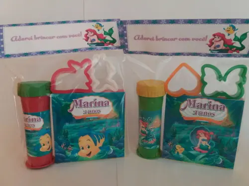 Kit Massinha e Bolinha de Sabão Pequena Sereia