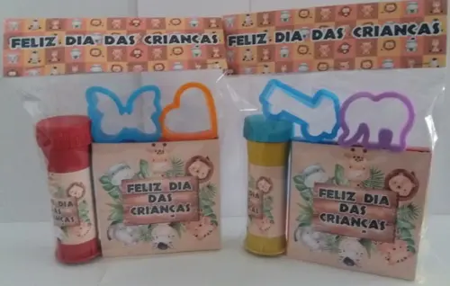 Kit Massinha e Bolinha de Sabão Safari