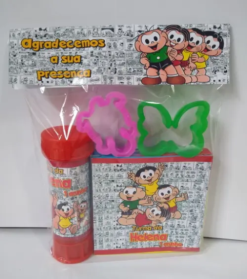 Kit Massinha e Bolinha de Sabão Turma da Monica