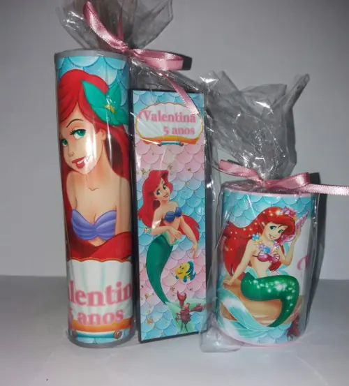 Kit Pega Vareta Dominó e Cofrinho Ariel