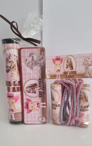 Kit Pega Vareta Dominó e Corda Personalizada Boiadeira