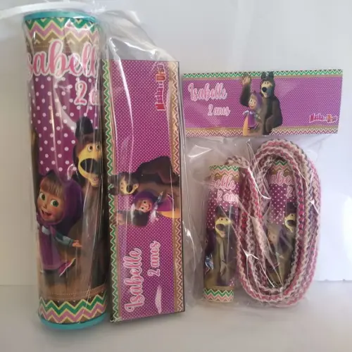 Kit Pega Vareta Dominó e Corda Personalizada