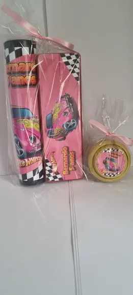 Kit Pega Vareta Domino e Ioio Hotwhells Rosa