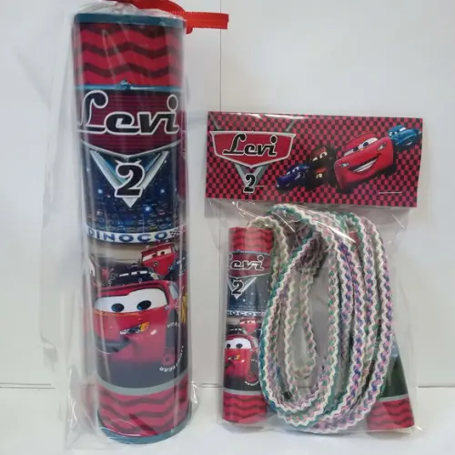 Kit Pega Vareta e Corda Personalizada Carros