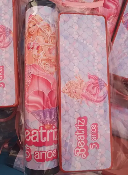 Kit Pega Vareta e Domino Barbie Sereia