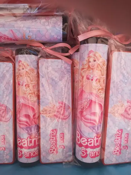 Kit Pega Vareta e Domino Barbie Sereia