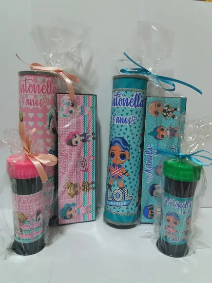 Kit Pega Vareta Domino e Bolinha de Sabão Lol