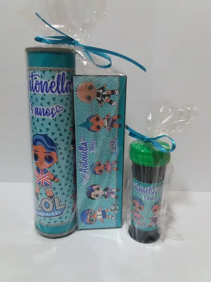 Kit Pega Vareta Domino e Bolinha de Sabão Lol