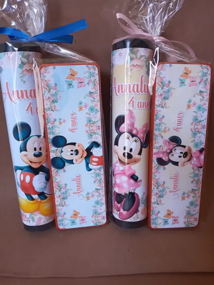 Kit Pega Vareta e Domino Mickey e Minnie Jardim Encantado