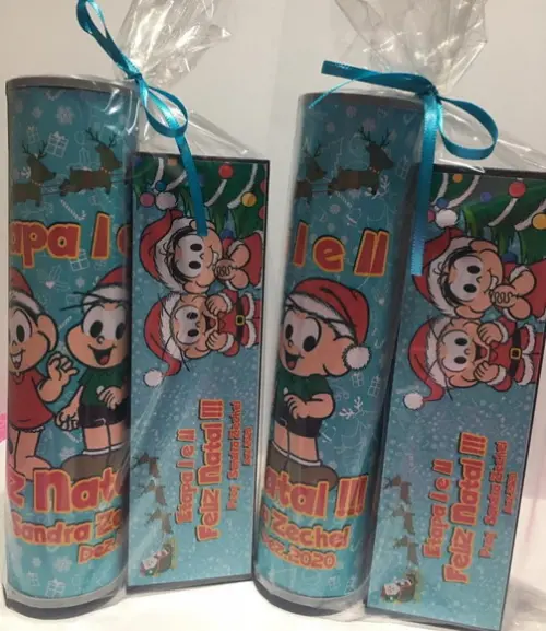 Kit Pega Vareta e Domino Natal Turma da Monica
