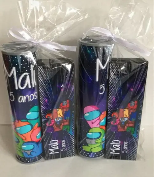 Kit Pega Vareta e Domino Personalizado Among Us
