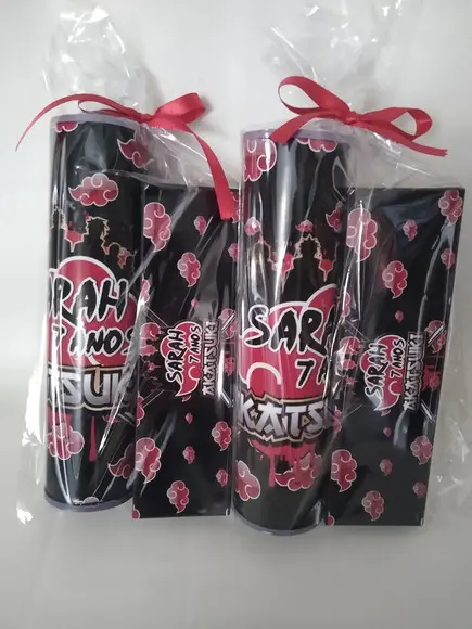 Kit Pega Vareta e Domino Personalizado Akastsuki