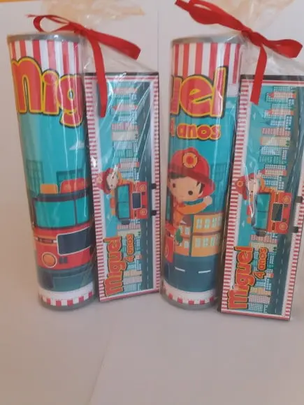 Kit Pega Vareta e Domino Personalizado Bombeiro