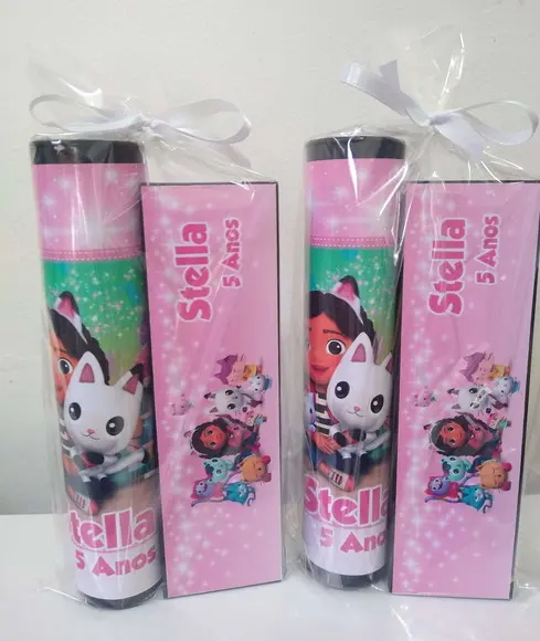 Kit Pega Vareta e Domino Personalizado Casa Magica Gaby