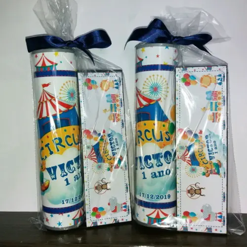 Kit Pega Vareta e Domino Personalizado Circo