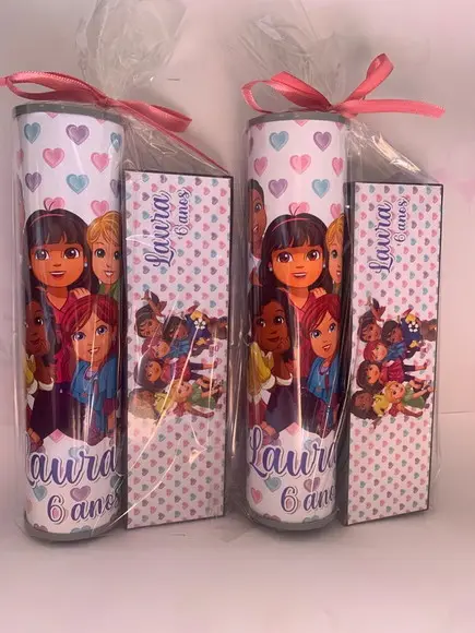 Kit Pega Vareta e Domino Personalizado Dora