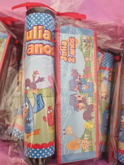 Kit Pega Vareta e Domino Personalizado Galinha Pintadinha