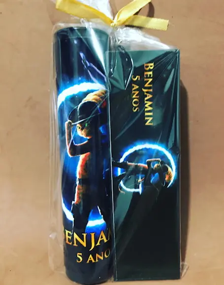 Kit Pega Vareta e Domino Personalizado Gato de Botas