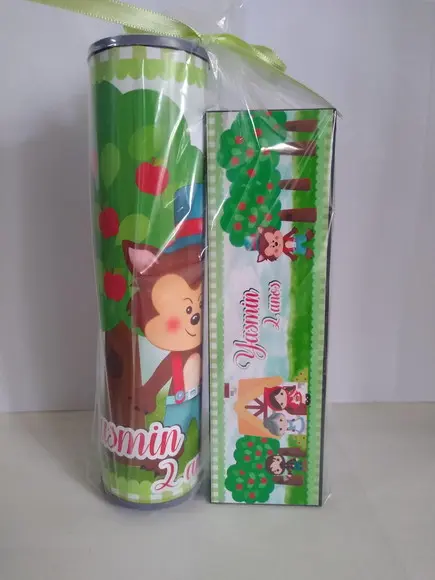 Kit Pega Vareta e Domino Personalizado Lobo Mal