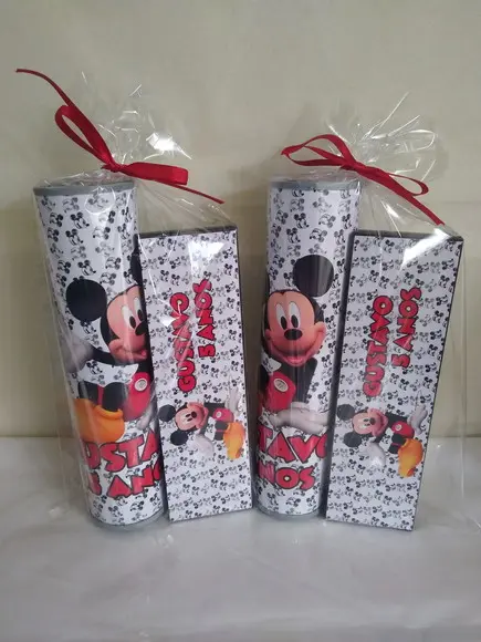 Kit Pega Vareta e Domino Personalizado Mickey