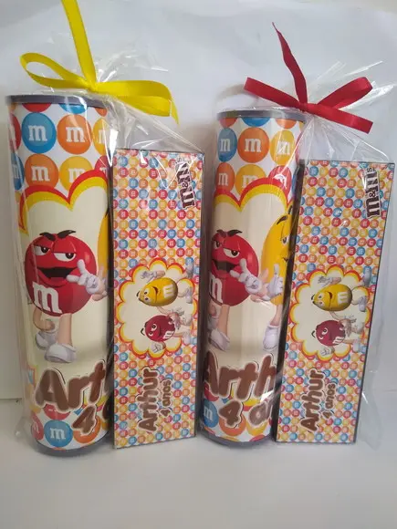 Kit Pega Vareta e Domino Personalizado M&ms