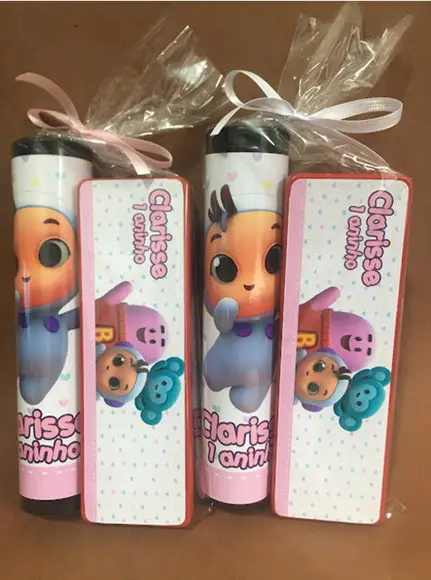 Kit Pega Vareta e Domino Personalizado Lupita pelo Mundo
