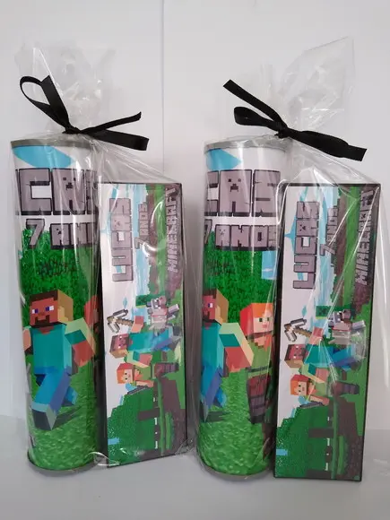 Kit Pega Vareta e Domino Personalizado Minecraft