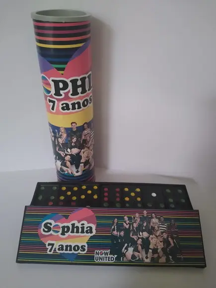Kit Pega Vareta e Domino Personalizado Now United
